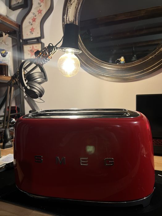 Prajitor paine smeg 4x rosu