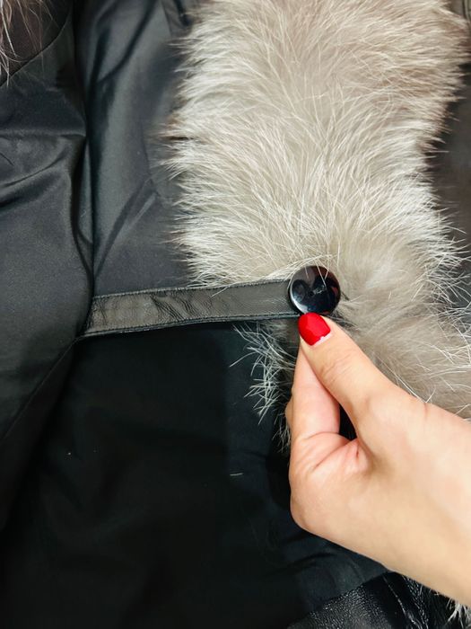 Кожанная куртка с мехом