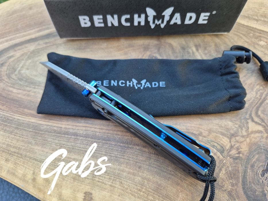 Сгъваем нож Benchmade Full Immunity 290-241 Gold Class,CPM Damaskus,Carbon