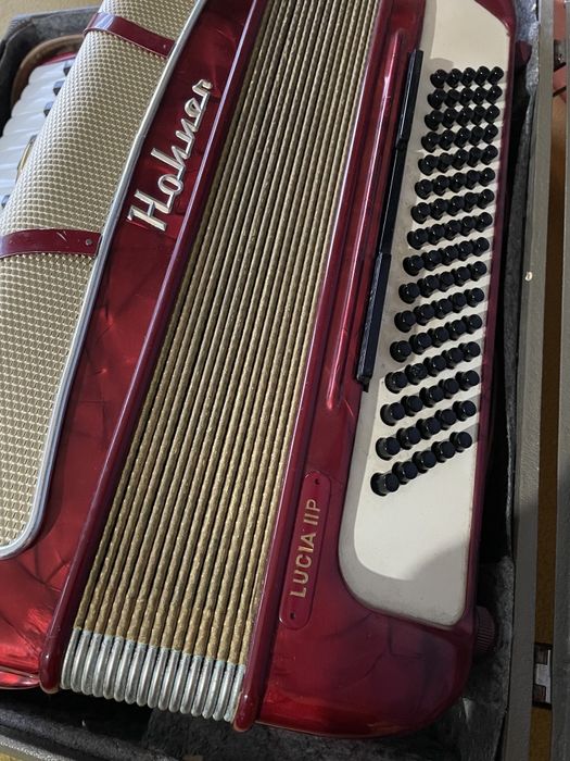 Акордрон / HOHNER -LUCHIA ||P / 80баса  - Като ЧИСТО НОВ от Магазина .Много здрава компресия ,Профилактиран !!