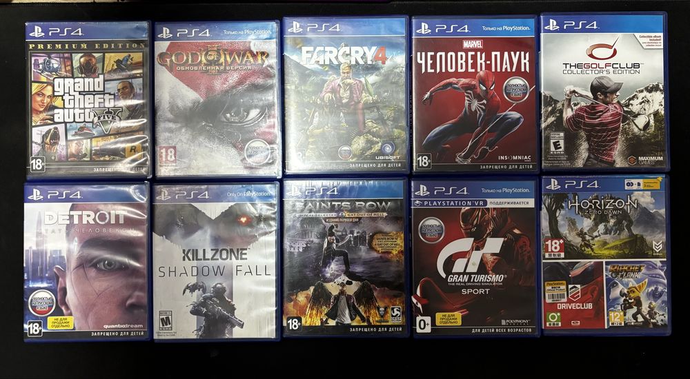 Продам игры на PS 4