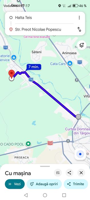 Vând teren intravilan în Teiș