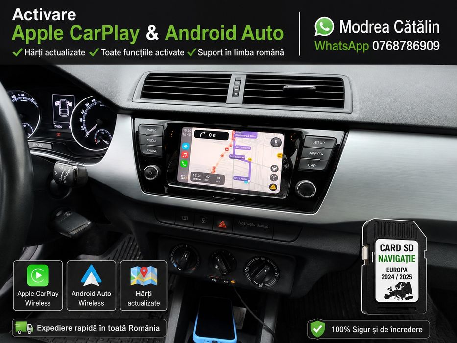 Activare CarPlay, Android Auto și MirrorLink | Golf 7 Passat B8 Tiguan