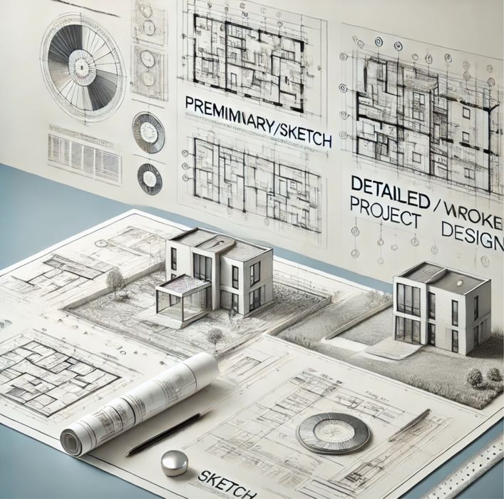 Эскизный проект Рабочий проект, Проект наружных сетей
