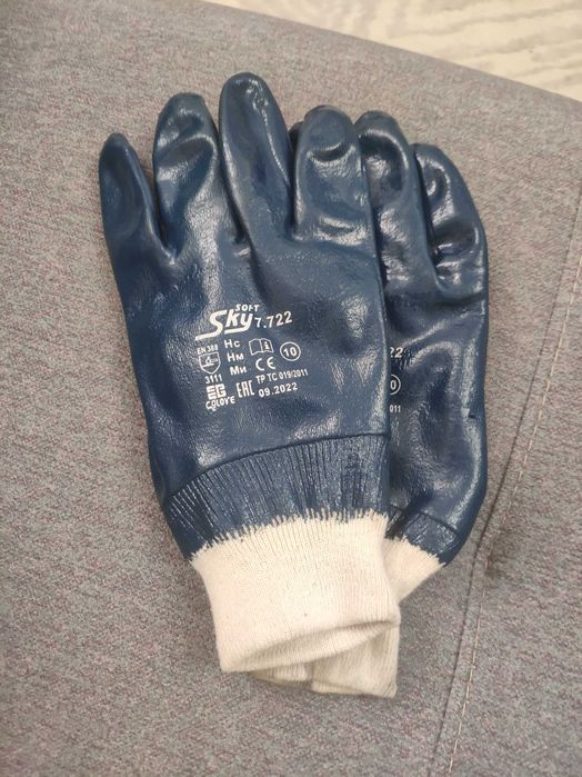 Рабочие Перчатки с полным нитриловым покрытием