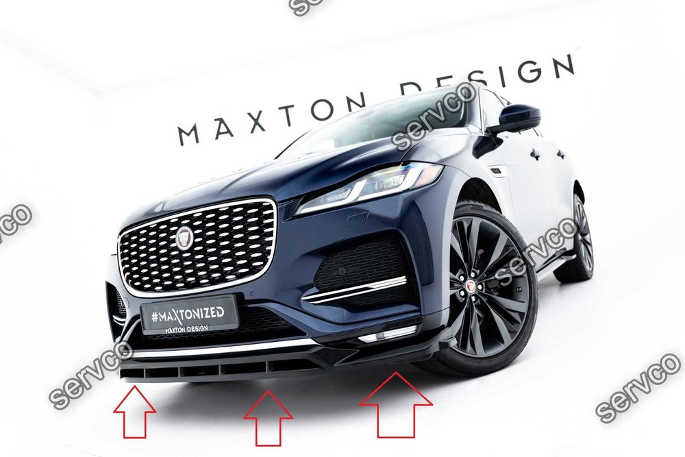 Prelungire splitter bara fata Jaguar F-Pace R-Sport Mk1 Facelift 2020-2025 v2 - Maxton Design