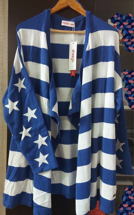 Уникална НОВА жилетка/наметка ХЛ