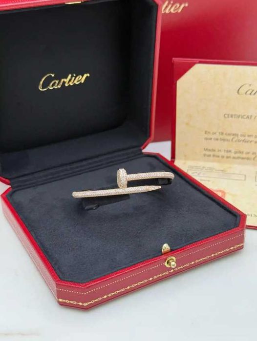 Brățară Cartier Juste Un Clou (Cui) cu cristale - nouă, în cutie