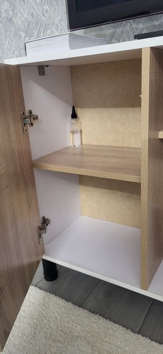 Тумба для телевизора (дуб сонома + белый)