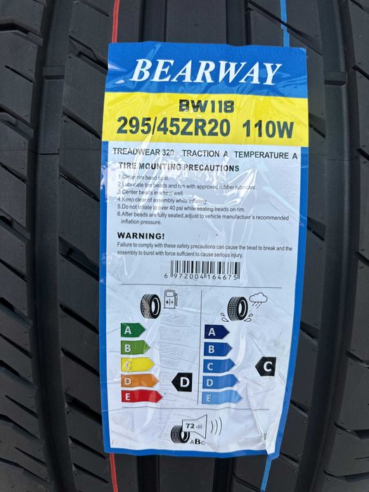 Нови Летни Гуми BEARWAY BW118 295/45R20 110W Нов DOT