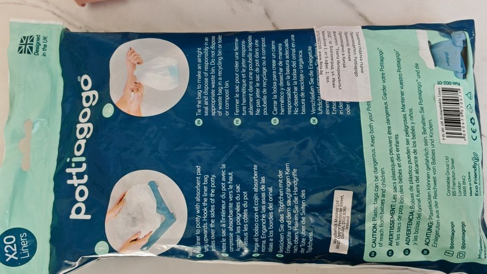 Преносимо гърне Pottiagogo Pink + подарък пакет сменяеми торбички