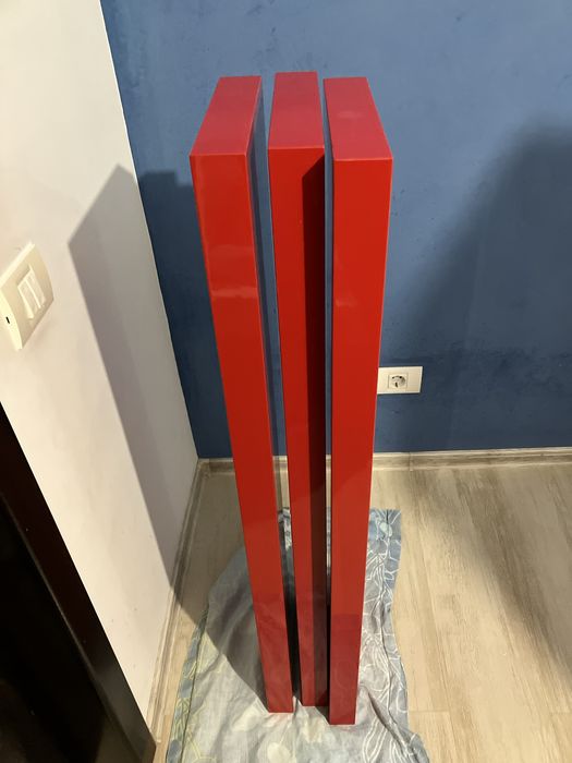 3 Polite ikea pal lucios rosu 110x26.5x5cm