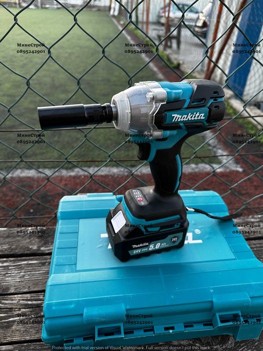 Акумулаторен Ударен Гайковерт Makita 24v 5ah Макита Импакт