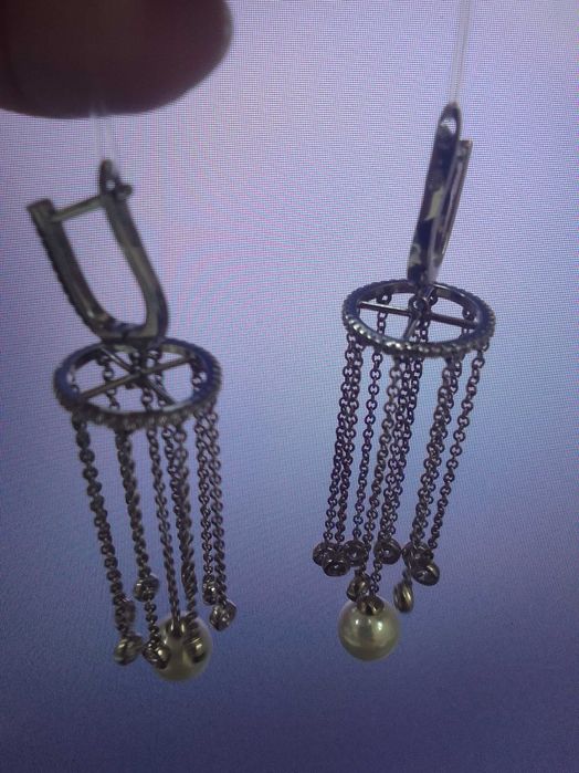 Продам серьги серебро Россия