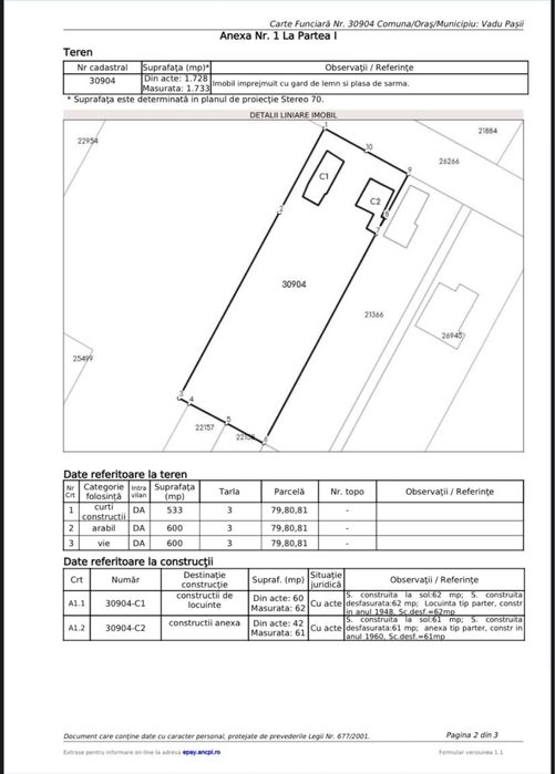 TEREN INTRAVILAN 1.740 mp; BUZĂU; TOATE UTILITĂȚILE; CONSTRUIBIL
Suprafață: 1.740 mp
Deschidere: 23 ml | Adâncime: 70