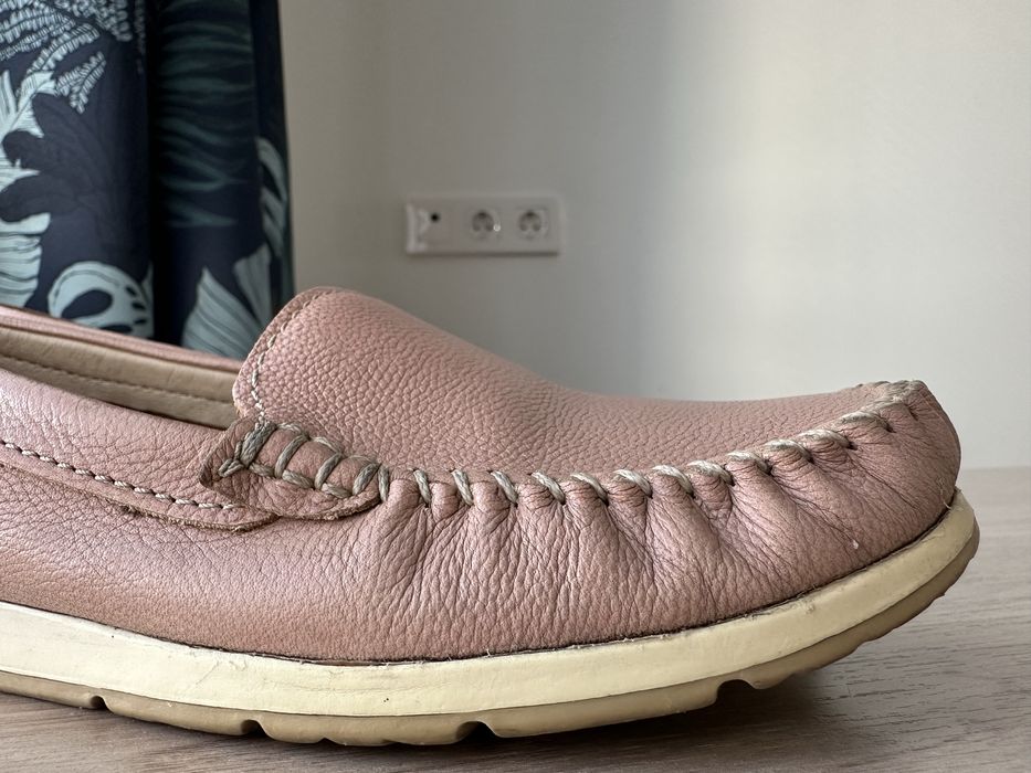 Кожаные мокасины