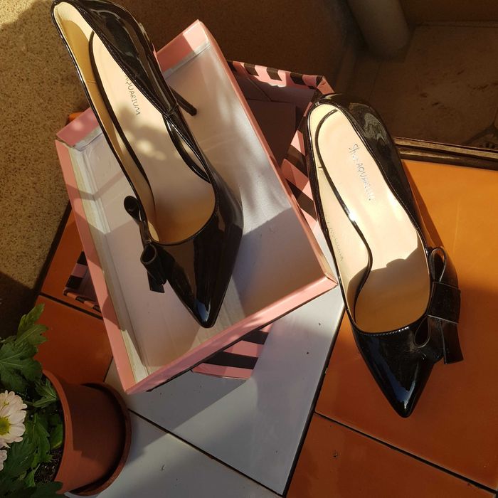 Нови, стилни, модерни лачени обувки “Shoe AQUARIUM” с висок ток