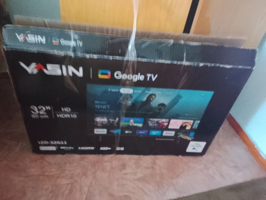 Smart tv Yasin 81см/GoogleTV/12android/ Bluetooth/ wifi 2-5гц