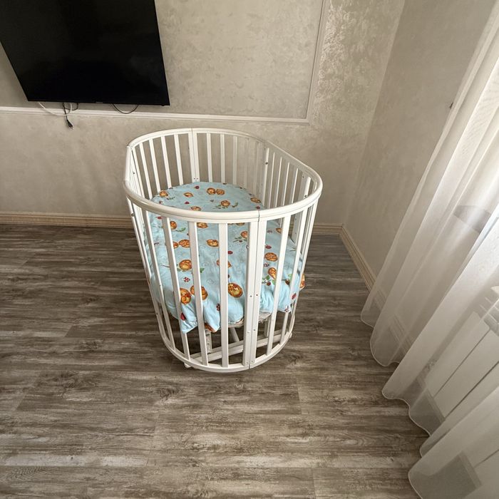 Манеж детский белый