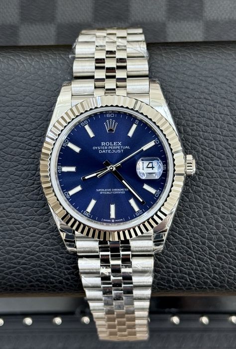 Rolex Date-Just 41mm Blue Dial ETA 3235