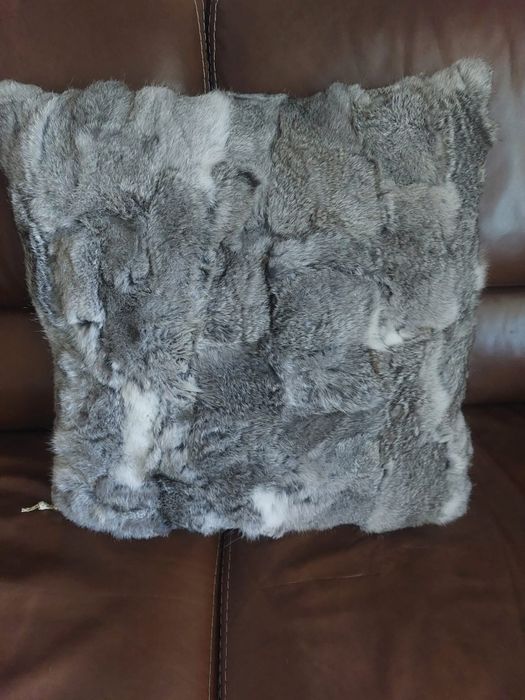 Pernă Decorativă Luxury - blană Chinchilla