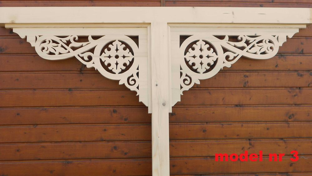 Ornament coltar pt. terasa foisor filigorie, la imbinare stalp grinda