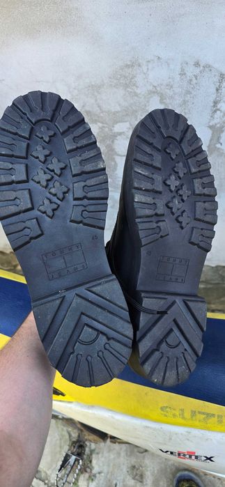 Ghete de piele cu siret, Negru, 45  Tommy Jeans