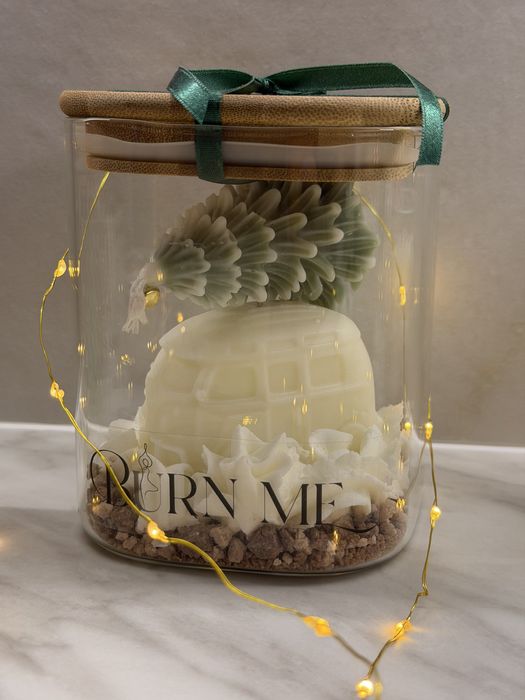 Коледни ароматни соеви свещи