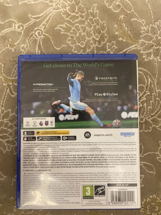 Диск fc24 для игры ps5