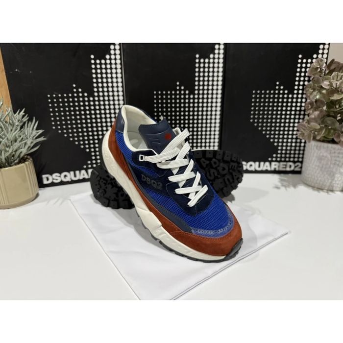 D2 Trail Sneaker / Blue & Brown