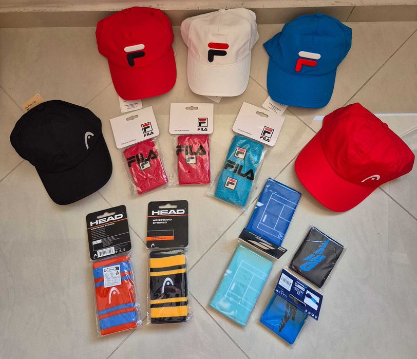 Екипировка Adidas, Lacoste, Nike, Head, Yonex, Roland Garros и други