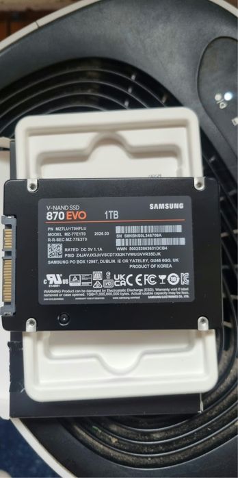 SSD Samsung 870 EVO 1TB SATA 2.5” – Nou, 0 ore de funcționare