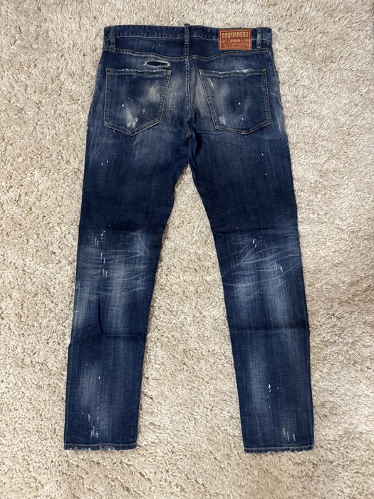 Blugi rupți albaștri Dsquared2