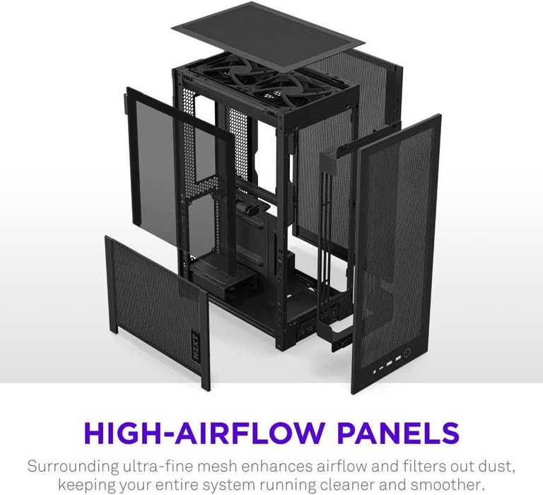 Компютърна кутия NZXT H2 Flow – Mini-ITX 20.7L High Airflow PC Case