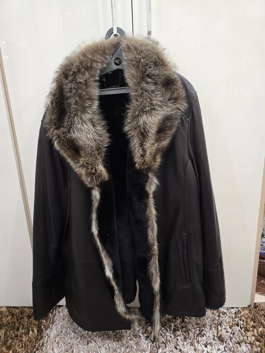 Кожаная дублёнка