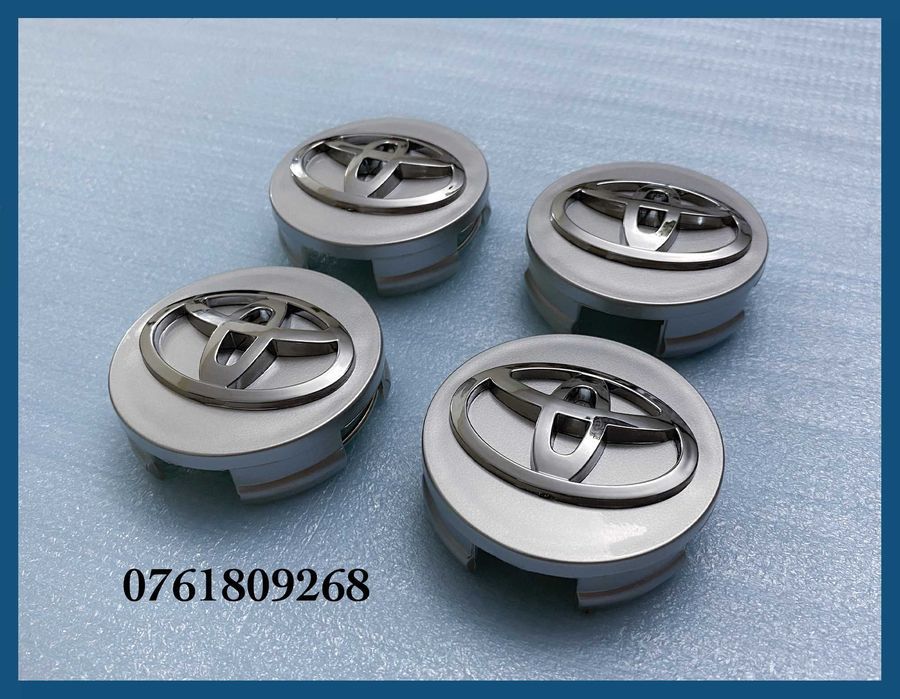 Set 4 capace gri 62mm jante aliaj Toyota