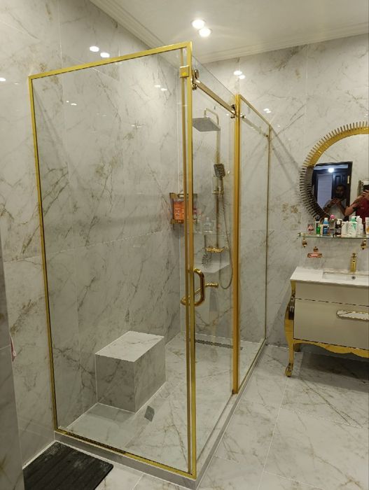 Душ кабина стеклянные, push kabina oynali