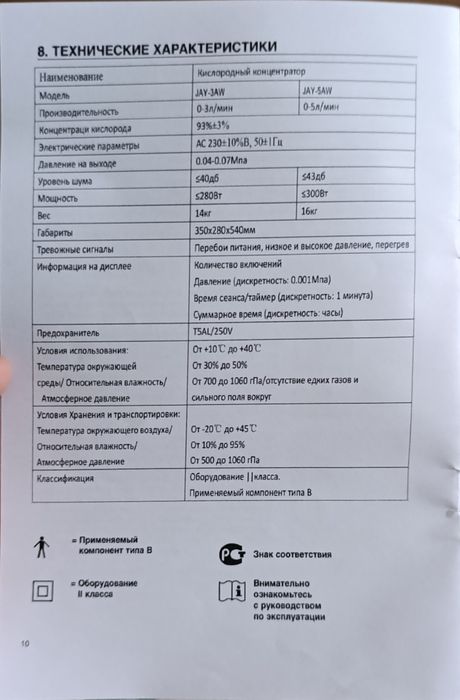Кислородный концентратор.