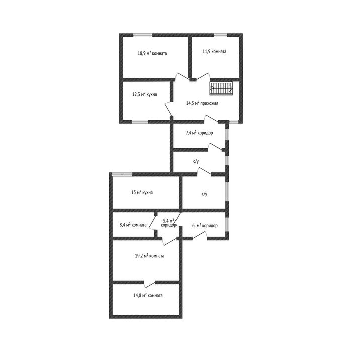 продаются 2 дома на одном участке