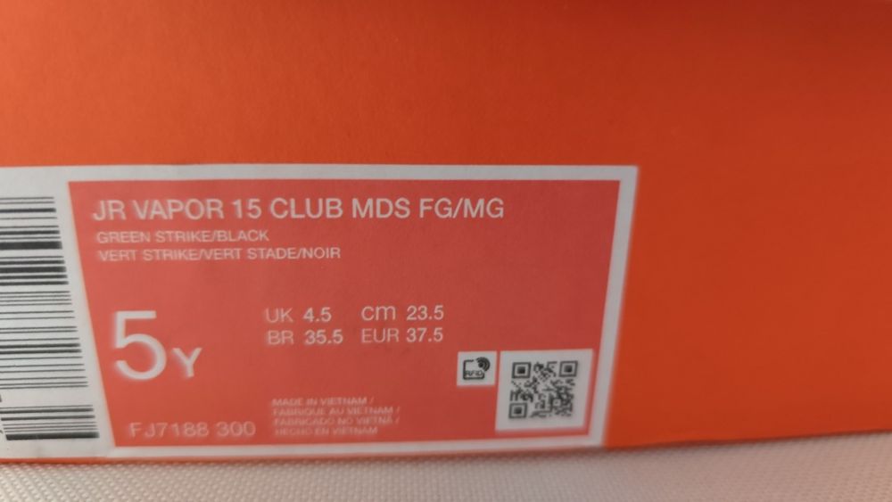 Nike JR Vapor 15 AG/MG футболни обувки