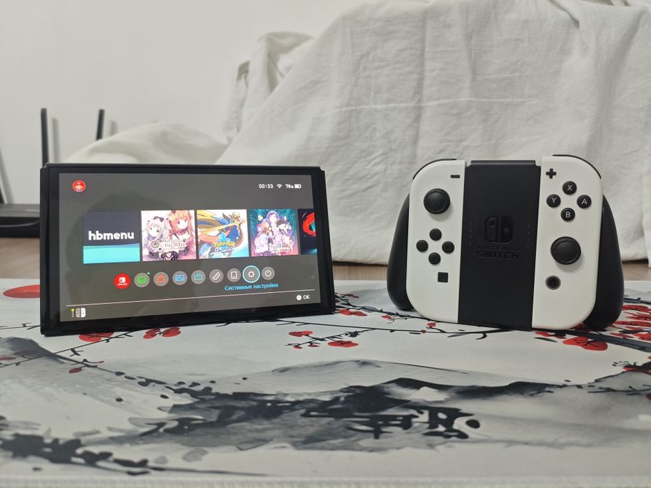 Прошитый Nintendo switch oled + полный комплект (актуально)