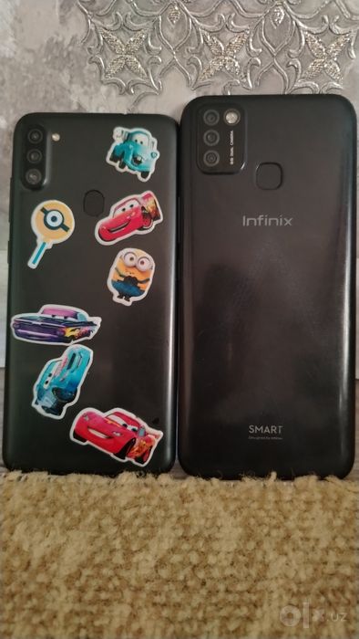 Samsung A11, Infinix телефон сотилади. Ишлаши яхши ишлаб турибди.