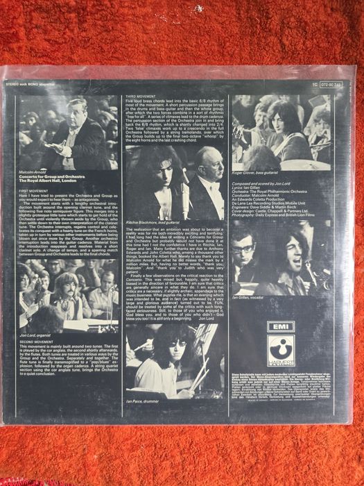 Продается виниловый диск Deep Purple Concerto For Group & Orchestra