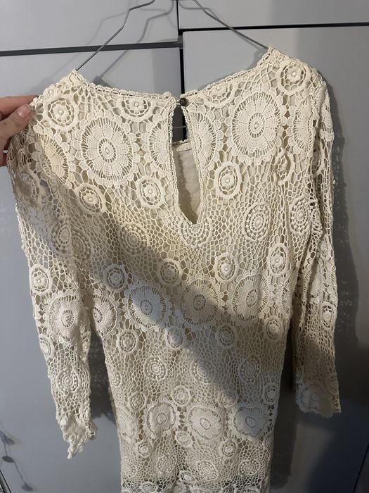 Дантелена рокля ZARA BASIC размер М