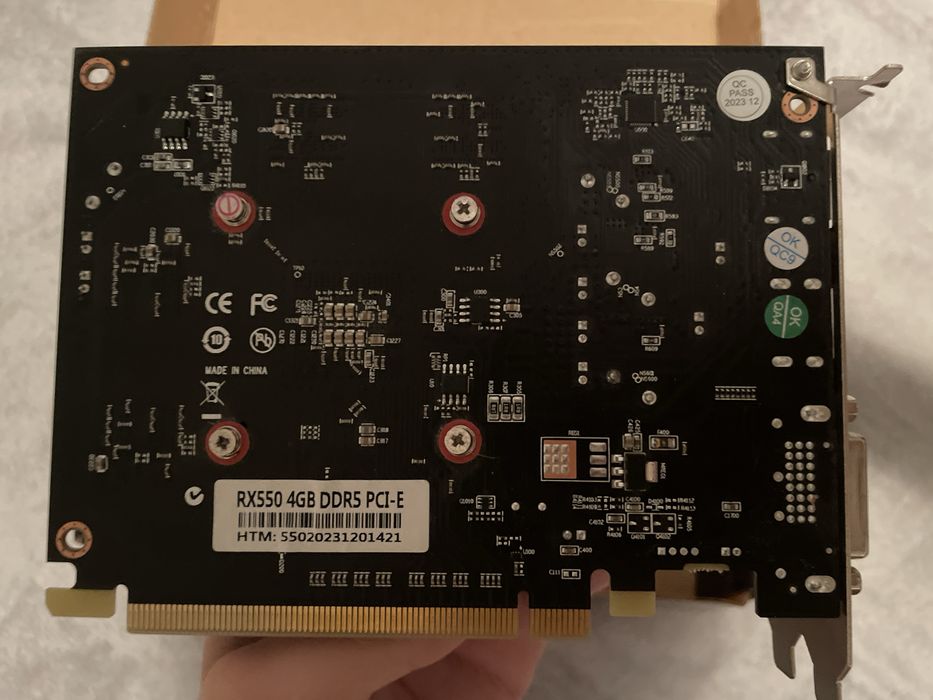 Placa Video RX 550 4GB