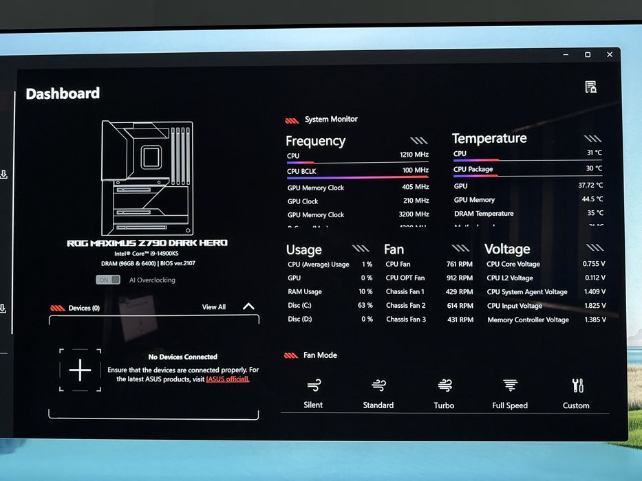 Server / Workstation  desktop 14900KS 96GB DDR5 RTX4090