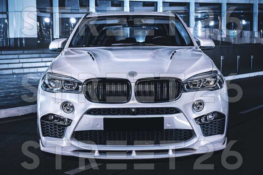 Grile Duble BMW X5 X6 F15 F16 (2014-2019) X5M X6M Design Negru Lucios