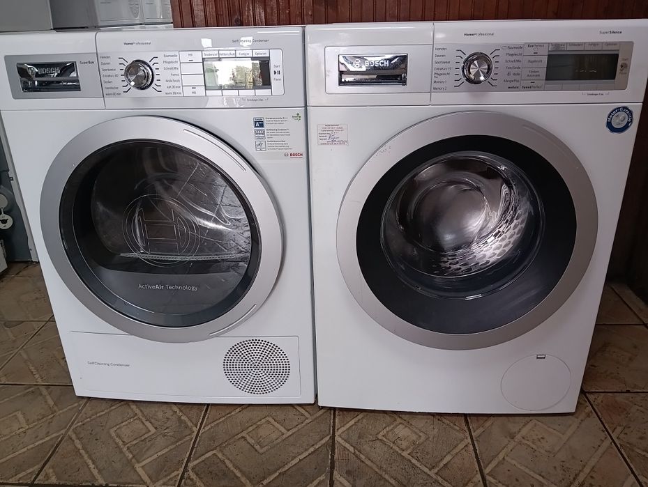 Комплект пералня и сушилня с термопомпа Бош Bosch Home Professional