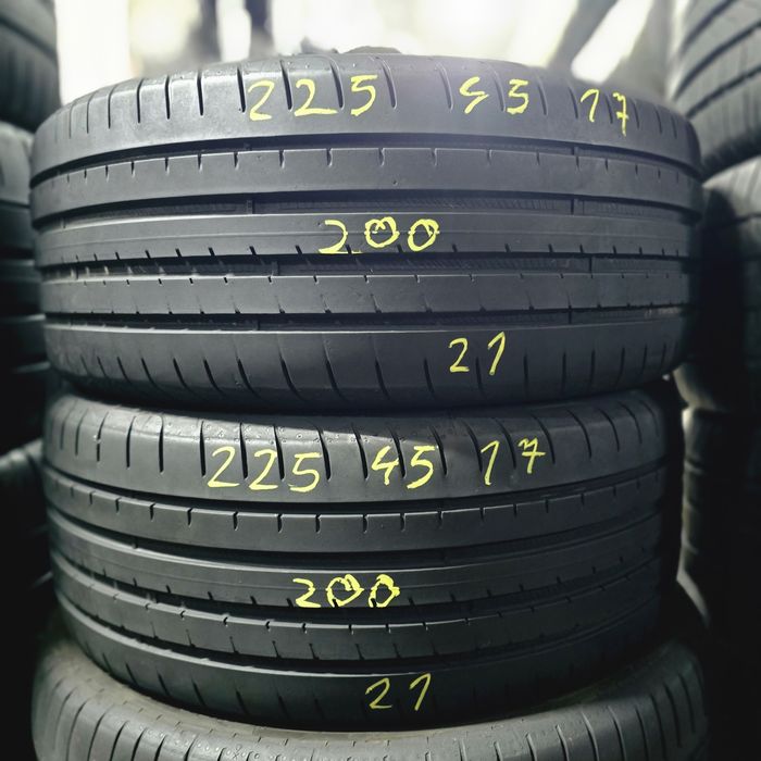 2x 225/45/17 VARA GOODYEAR 2021 Stare excelentă