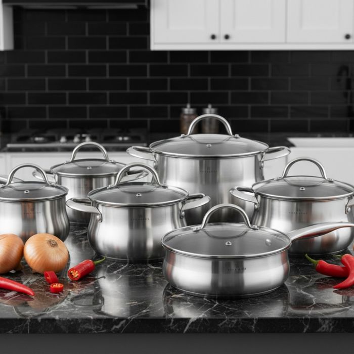 Комплект EDENBERG EB-2420M от 12части - неръждаема стомана с многослой